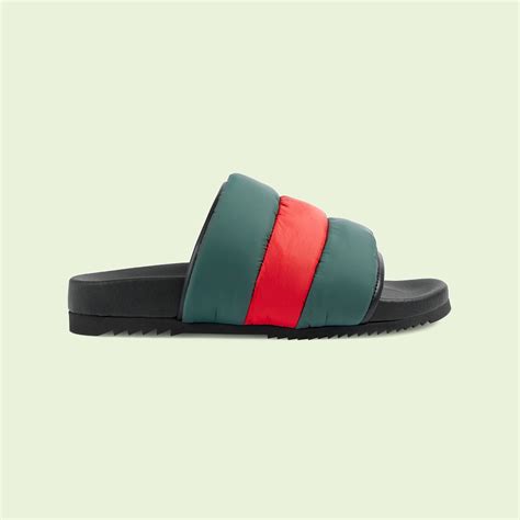 gucci padded slides|gucci slides girl.